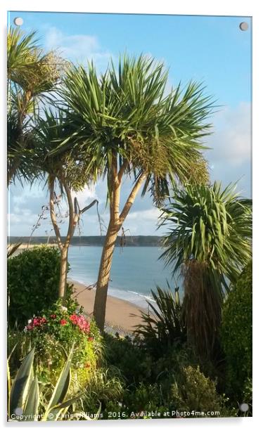 Tropical Tenby Acrylic by Chris Williams