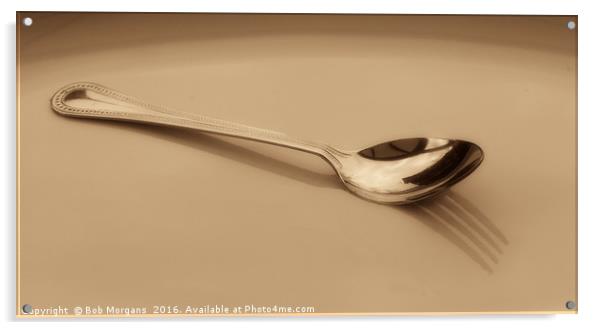 Cutlery Reflection                                 Acrylic by Bob Morgans