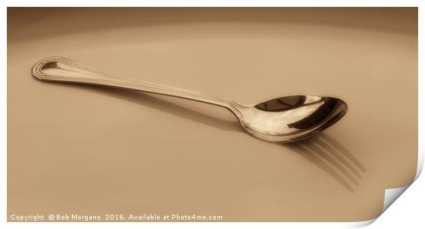 Cutlery Reflection                                 Print by Bob Morgans