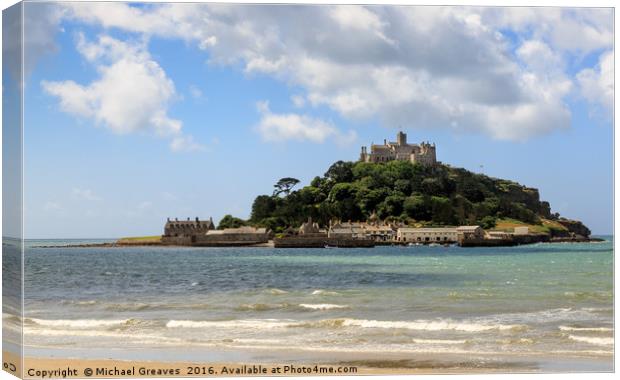 St Michael Mount Canvas Print by Michael Greaves
