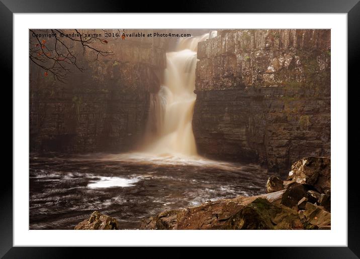 SPLASH DOWN Framed Mounted Print by andrew saxton