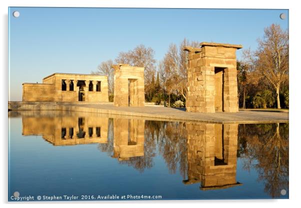 The Temple of Debod Acrylic by Stephen Taylor