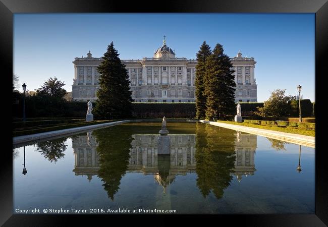 Madrid Royal Palace Framed Print by Stephen Taylor