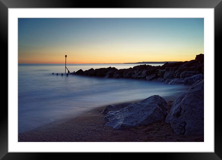West Bay Sunset                                Framed Mounted Print by Darren Galpin