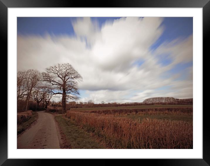 bishops lane ,herefordshire Framed Mounted Print by paul ratcliffe