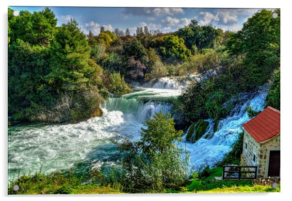 Waterfalls Acrylic by Colin Metcalf