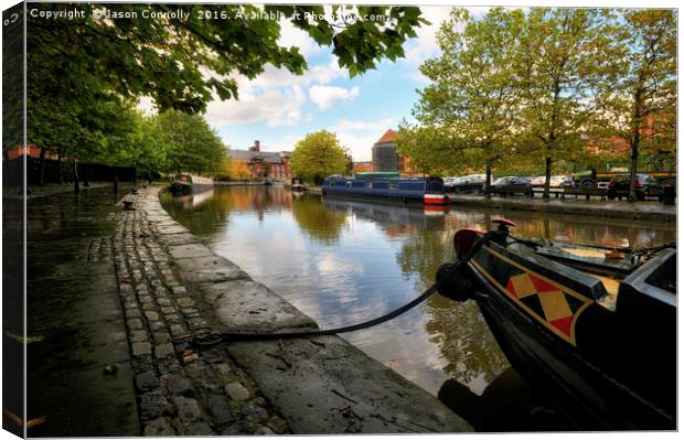 Bridgewater Canal, Manchester Canvas Print by Jason Connolly