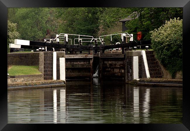 Copper Mill Lock Harefield Framed Print by Chris Day