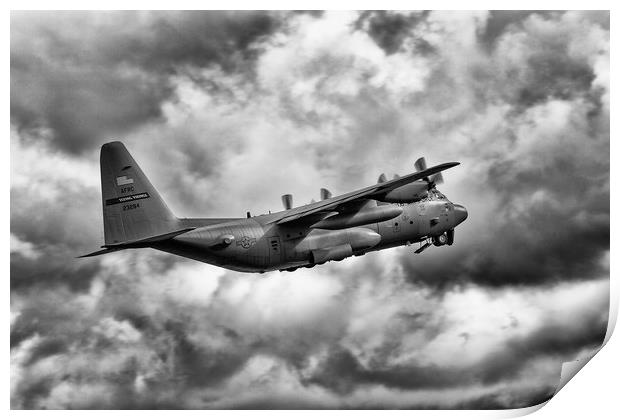 Lockheed Martin C-130 H Hercules Print by Derek Beattie