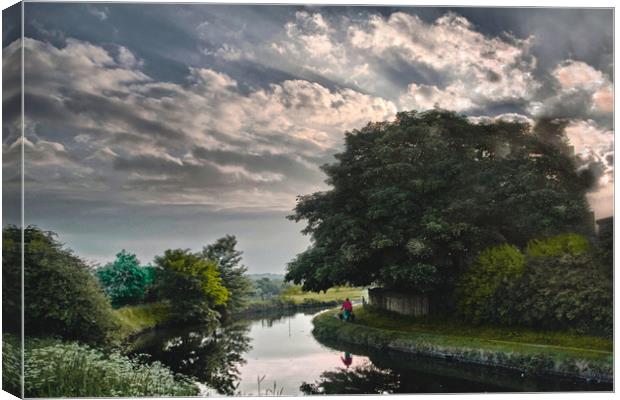 Leeds -Liverpool canal Canvas Print by Irene Burdell