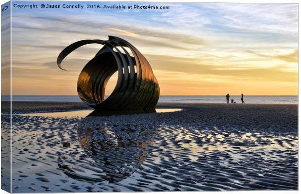 Mary's shell, Cleveleys. Canvas Print by Jason Connolly