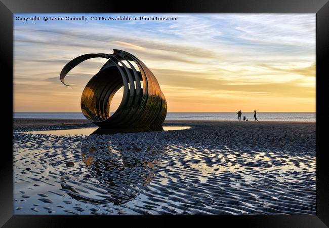 Mary's shell, Cleveleys. Framed Print by Jason Connolly
