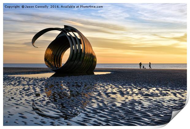 Mary's shell, Cleveleys. Print by Jason Connolly