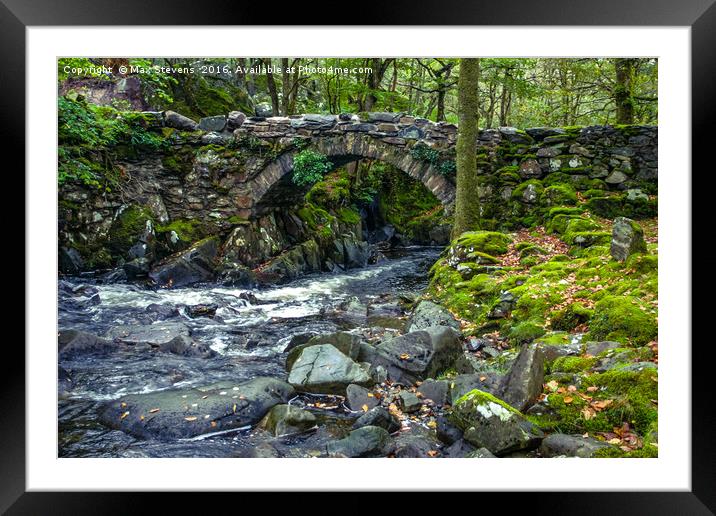 The ancient bridge Framed Mounted Print by Max Stevens