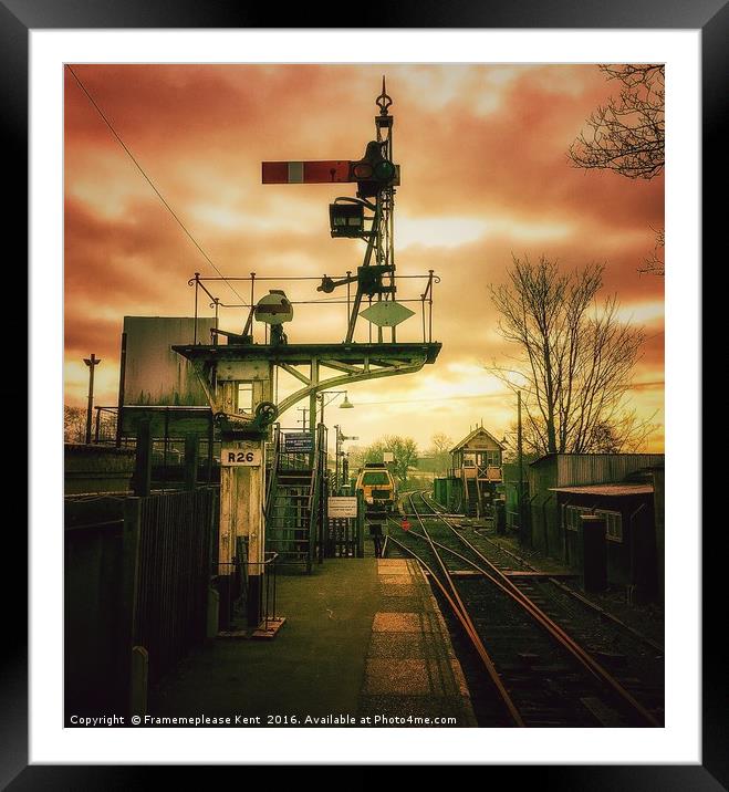 Rolvenden Train Station  Framed Mounted Print by Framemeplease UK
