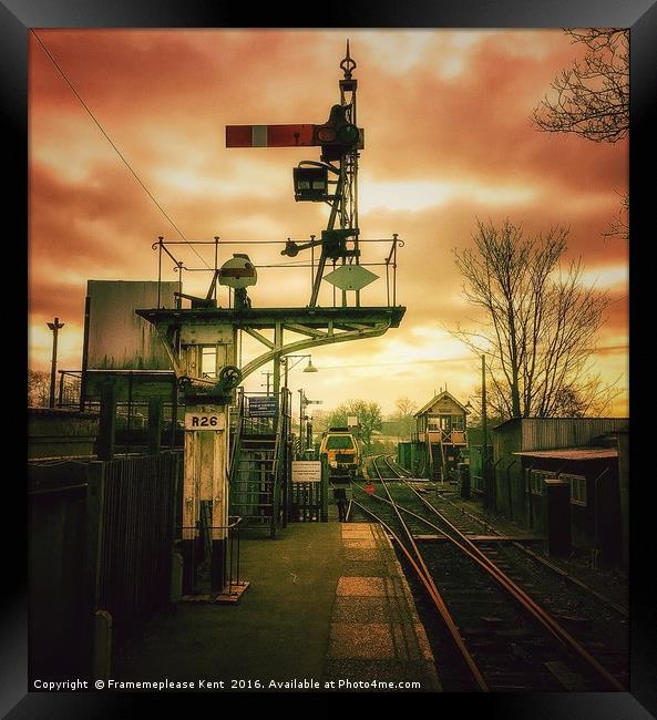  Rolvenden Train Station  Framed Print by Framemeplease UK