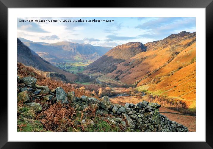 Views around Borrowdale Framed Mounted Print by Jason Connolly