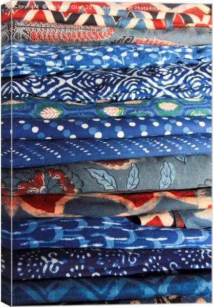 Fabric for Sale Canvas Print by Michelle Orai
