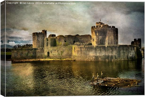 Caerphilly's Stronghold Canvas Print by Ian Lewis