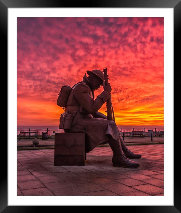 Tommy at Seaham Framed Mounted Print by Graham McCarroll