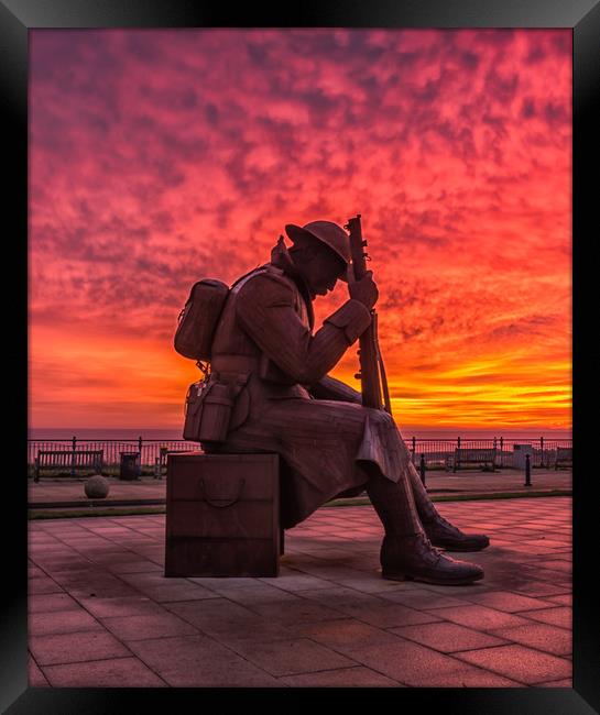 Tommy at Seaham Framed Print by Graham McCarroll