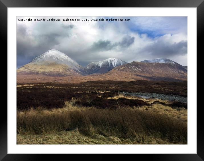 The Cuillin Framed Mounted Print by Sandi-Cockayne ADPS