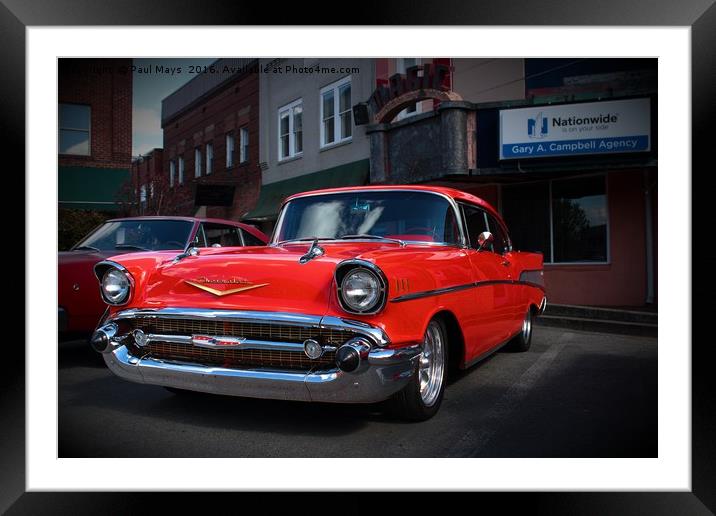 '57 Chevy Framed Mounted Print by Paul Mays