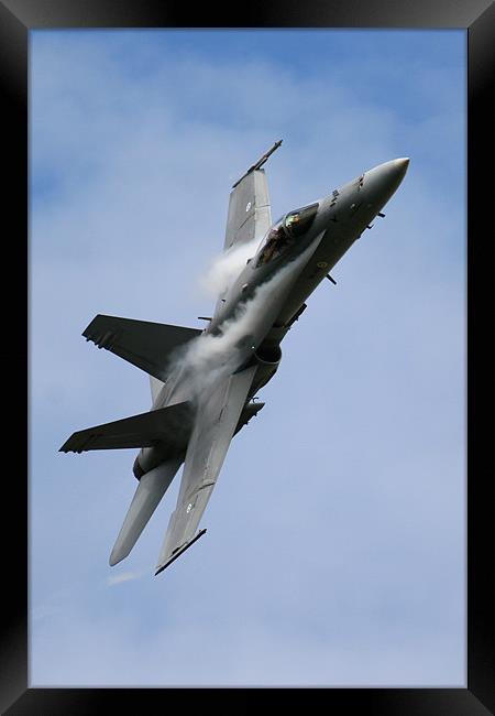 F18 Vortex Framed Print by Oxon Images