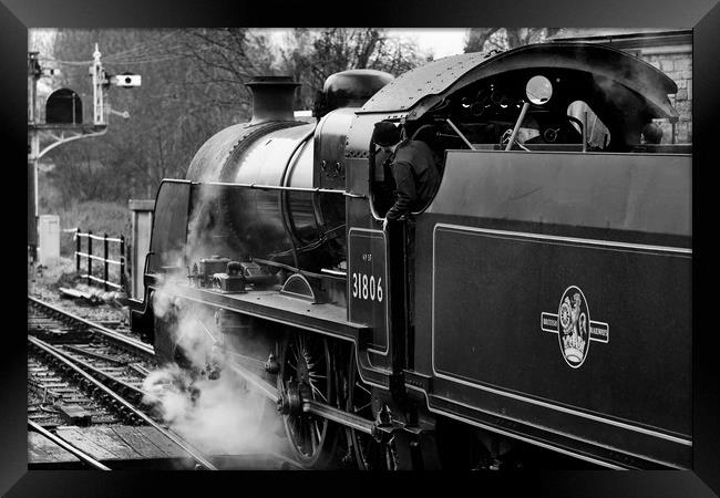 Steam train 31806 Framed Print by Tony Bates