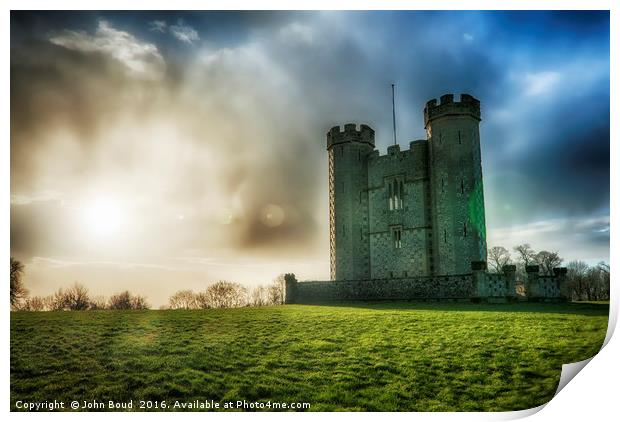 Hiorne's Tower Arundel West Sussex UK Print by John Boud