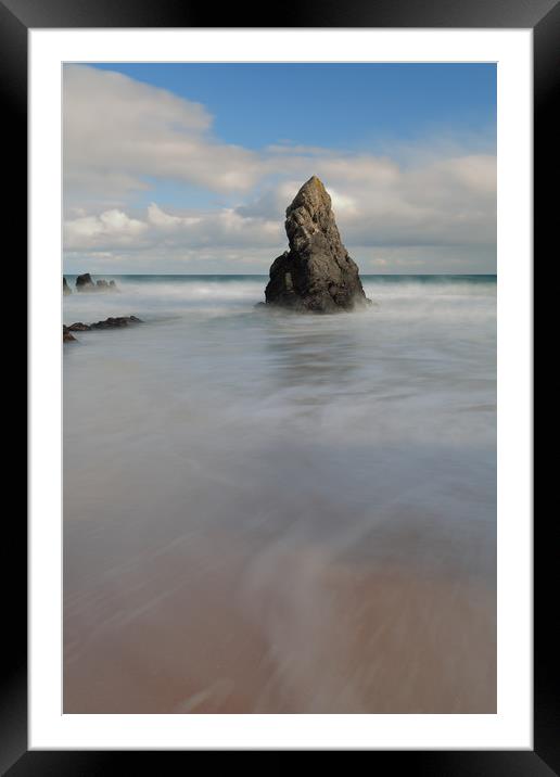 Standing Tall on Sango Bay Framed Mounted Print by Maria Gaellman