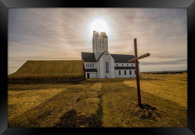 Sun worship Framed Print by Garry Quinn