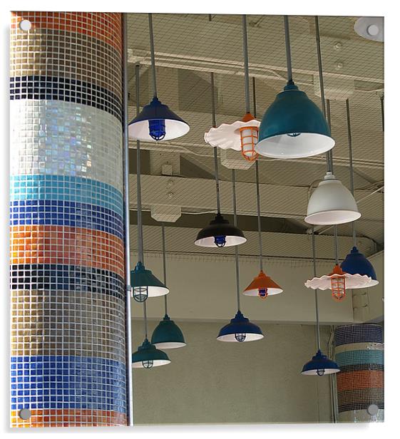 Tiles and Lights Acrylic by Patti Barrett