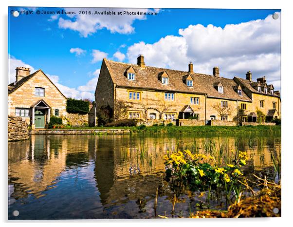 Lower Slaughter (The Cotswolds) Acrylic by Jason Williams