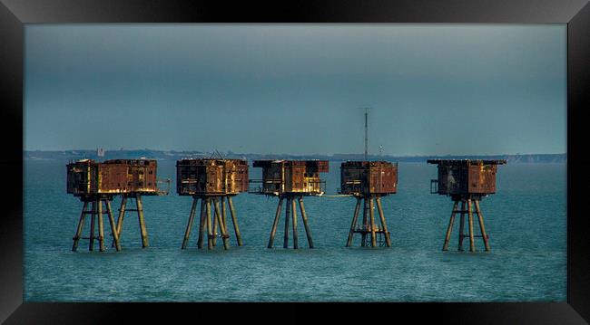 Maunsell Forts Thames Framed Print by David French