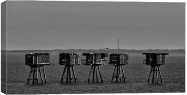 Maunsell Forts Thames Canvas Print by David French