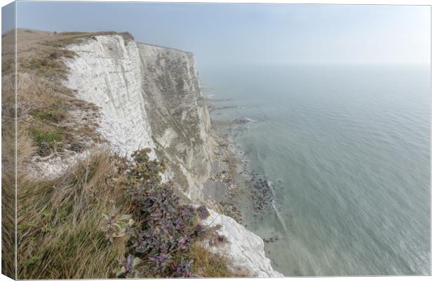White Cliffs of Dover Canvas Print by Ian Hufton