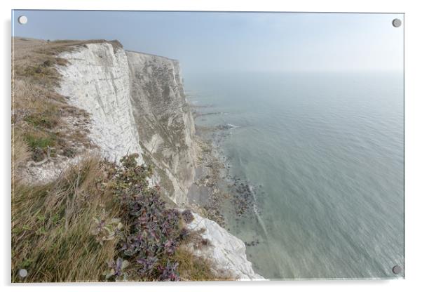 White Cliffs of Dover Acrylic by Ian Hufton