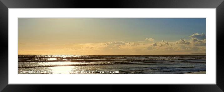 Evening Tranquility  Framed Mounted Print by Chris Williams
