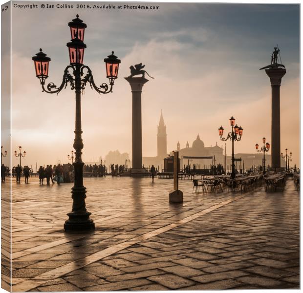 Early Morning Light in Venice Canvas Print by Ian Collins