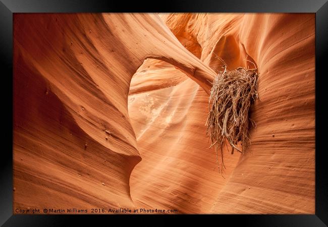 Rattlesnake Canyon, Page, Arizona Framed Print by Martin Williams