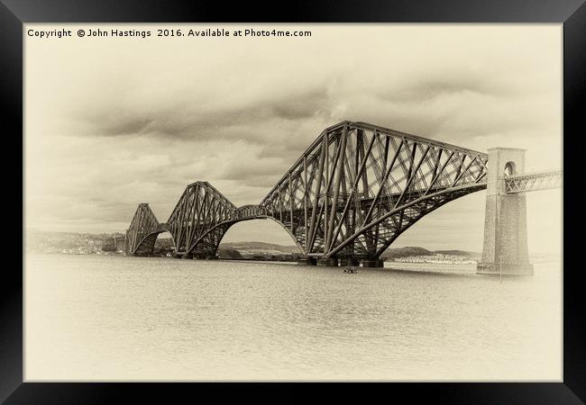 The Forth Rail Bridge Framed Print by John Hastings
