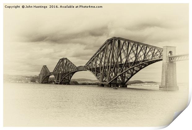 The Forth Rail Bridge Print by John Hastings