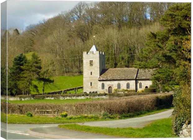 the village church Canvas Print by paul ratcliffe