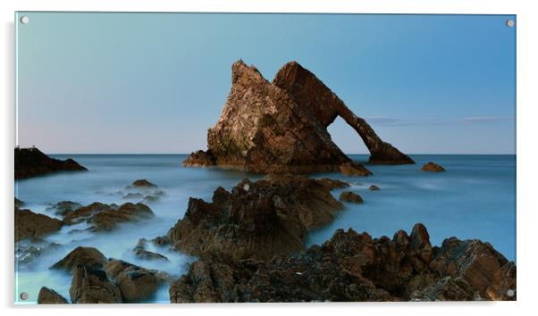 Sunset by Bow Fiddle Rock Acrylic by Maria Gaellman