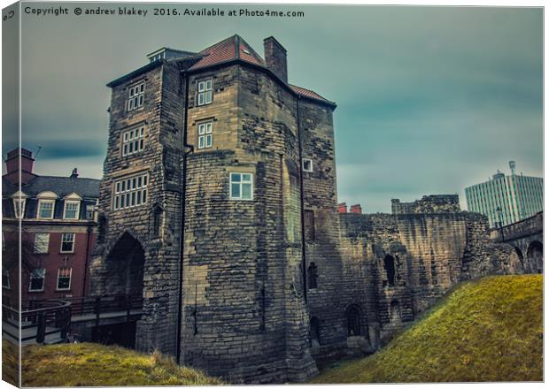 The Black Gate,Newcastle Canvas Print by andrew blakey