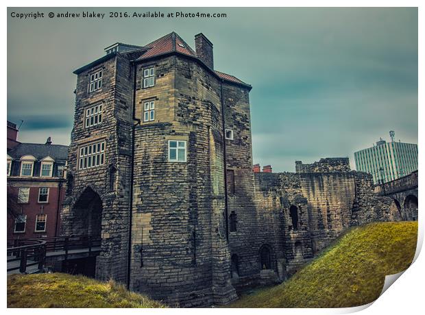 The Black Gate,Newcastle Print by andrew blakey