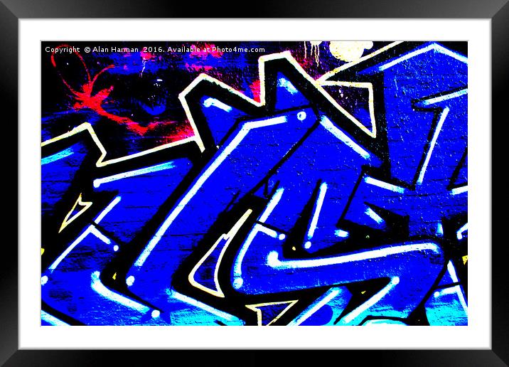 Graffiti 13 Framed Mounted Print by Alan Harman