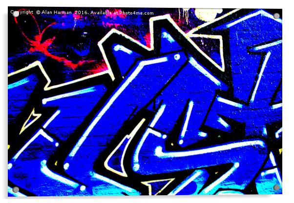 Graffiti 13 Acrylic by Alan Harman