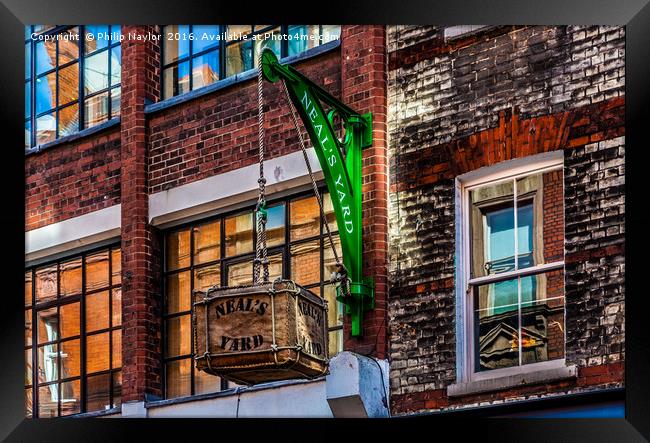 Neal's Yard Reflections.......... Framed Print by Naylor's Photography